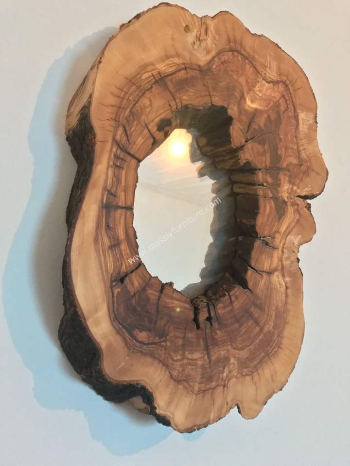 Derin Kütük Ayna No1 - Zeytin Ağacından